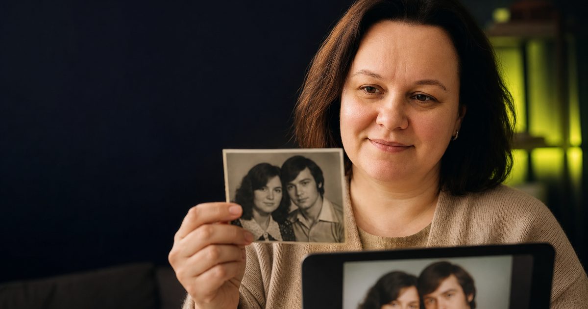 Как оживить старое фото родителей нейросетью